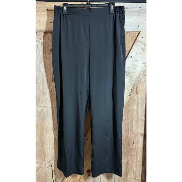 Christian Siriano Womens Runway Style Pants XL Black Lightweight Pull On Elastic - Picture 1 of 11